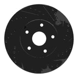R1 Concepts 92-97 Subaru SVX Front Right Drilled & Slotted Black Brake Rotor