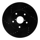 R1 Concepts 15-19 Subaru Legacy Front Left Drilled & Slotted Black Brake Rotor by R1 Concepts RNC-633-13026L
