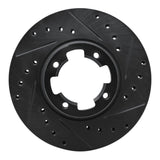 R1 Concepts 83-89 Subaru Brat Front Right Drilled & Slotted Black Brake Rotor by R1 Concepts RNC-633-13031R