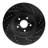 R1 Concepts 01-08 Saab 9-2X Front Left Drilled & Slotted Black Brake Rotor by R1 Concepts RNC-633-13033L