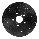 R1 Concepts 01-08 Saab 9-2X Front Left Drilled & Slotted Black Brake Rotor by R1 Concepts RNC-633-13033L