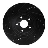 R1 Concepts 04-25 Scion FR-S Front Right Drilled & Slotted Black Brake Rotor by R1 Concepts RNC-633-13034R