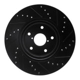R1 Concepts 06-21 Subaru Tribeca Front Left Drilled & Slotted Black Brake Rotor by R1 Concepts RNC-633-13035L