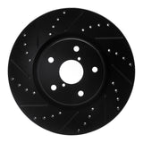R1 Concepts 06-21 Subaru Tribeca Front Left Drilled & Slotted Black Brake Rotor by R1 Concepts RNC-633-13035L