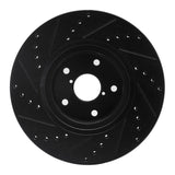 R1 Concepts 06-21 Subaru Legacy Front Right Drilled & Slotted Black Brake Rotor by R1 Concepts RNC-633-13035R
