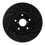 R1 Concepts 06-21 Subaru Legacy Front Right Drilled & Slotted Black Brake Rotor by R1 Concepts RNC-633-13035R