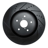 R1 Concepts 18-25 Subaru WRX Front Left Drilled & Slotted Black Brake Rotor by R1 Concepts RNC-633-13041L