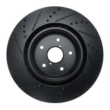 R1 Concepts 18-25 Subaru WRX STI Front Right Drilled & Slotted Black Brake Rotor by R1 Concepts RNC-633-13041R