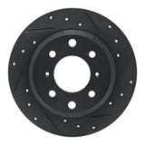 R1 Concepts 64-94 Alfa Romeo GTZ Rear Right Drilled & Slotted Black Brake Rotor by R1 Concepts RNC-633-16000R