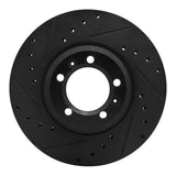 R1 Concepts 81-89 Alfa Romeo Milano Front Left Drilled & Slotted Black Brake Rotor by R1 Concepts RNC-633-16002L