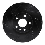R1 Concepts 91-20 Alfa Romeo 164 Front Left Drilled & Slotted Black Brake Rotor by R1 Concepts RNC-633-16006L