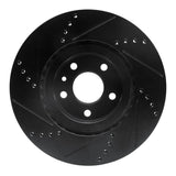 R1 Concepts 91-20 Alfa Romeo 164 Front Right Drilled & Slotted Black Brake Rotor by R1 Concepts RNC-633-16006R
