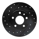 R1 Concepts 91-95 Alfa Romeo 164 Rear Left Drilled & Slotted Black Brake Rotor by R1 Concepts RNC-633-16007L
