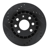 R1 Concepts 88-02 Daewoo Lanos Front Left Drilled & Slotted Black Brake Rotor by R1 Concepts RNC-633-18000L