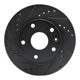 R1 Concepts 99-02 Daewoo Leganza Front Left Drilled & Slotted Black Brake Rotor by R1 Concepts RNC-633-18001L