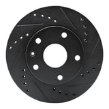 R1 Concepts 99-02 Daewoo Leganza Front Right Drilled & Slotted Black Brake Rotor by R1 Concepts RNC-633-18001R