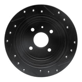 R1 Concepts 99-02 Daewoo Nubira Rear Left Drilled & Slotted Black Brake Rotor by R1 Concepts RNC-633-18003L