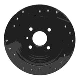 R1 Concepts 99-02 Daewoo Nubira Rear Right Drilled & Slotted Black Brake Rotor by R1 Concepts RNC-633-18003R