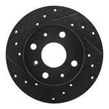 R1 Concepts 88-92 Daihatsu CHARADE Front Left Drilled & Slotted Black Brake Rotor by R1 Concepts RNC-633-19000L