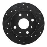 R1 Concepts 88-92 Daihatsu CHARADE Front Right Drilled & Slotted Black Brake Rotor by R1 Concepts RNC-633-19000R
