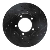 R1 Concepts 71-97 Jaguar XJ12 Front Right Drilled & Slotted Black Brake Rotor by R1 Concepts RNC-633-20001R