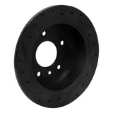 R1 Concepts 86-89 Jaguar XJ12 Rear Right Drilled & Slotted Black Brake Rotor by R1 Concepts RNC-633-20004R
