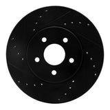 R1 Concepts 01-08 Ford Mondeo (Mexico) Front Left Drilled & Slotted Black Brake Rotor by R1 Concepts RNC-633-20012L
