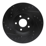 R1 Concepts 01-08 Ford Mondeo (Mexico) Front Right Drilled & Slotted Black Brake Rotor by R1 Concepts RNC-633-20012R