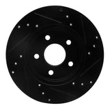 R1 Concepts 01-08 Ford Mondeo (Mexico) Rear Left Drilled & Slotted Black Brake Rotor by R1 Concepts RNC-633-20013L