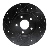 R1 Concepts 01-08 Ford Mondeo (Mexico) Rear Right Drilled & Slotted Black Brake Rotor by R1 Concepts RNC-633-20013R
