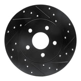 R1 Concepts 01-08 Ford Mondeo (Mexico) Rear Right Drilled & Slotted Black Brake Rotor by R1 Concepts RNC-633-20013R