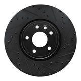 R1 Concepts 17-19 Jaguar XE Front Right Drilled & Slotted Black Brake Rotor by R1 Concepts RNC-633-20036R