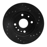 R1 Concepts 94-02 Ford ASPIRE Front Left Drilled & Slotted Black Brake Rotor by R1 Concepts RNC-633-21000L