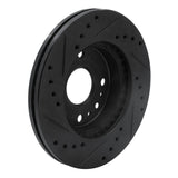 R1 Concepts 94-02 Ford ASPIRE Front Right Drilled & Slotted Black Brake Rotor by R1 Concepts RNC-633-21000R