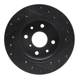 R1 Concepts 94-00 Kia Sephia Front Left Drilled & Slotted Black Brake Rotor by R1 Concepts RNC-633-21001L