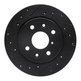 R1 Concepts 94-00 Kia Sephia Front Left Drilled & Slotted Black Brake Rotor by R1 Concepts RNC-633-21001L