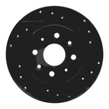 R1 Concepts 98-03 Kia Sephia Rear Right Drilled & Slotted Black Brake Rotor by R1 Concepts RNC-633-21003R