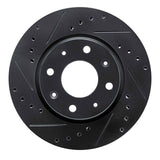 R1 Concepts 04-09 Kia Spectra Front Left Drilled & Slotted Black Brake Rotor by R1 Concepts RNC-633-21007L