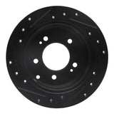 R1 Concepts 10-13 Kia Soul Rear Right Drilled & Slotted Black Brake Rotor by R1 Concepts RNC-633-21013R