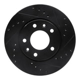 R1 Concepts 02-02 Kia Sedona Front Right Drilled & Slotted Black Brake Rotor by R1 Concepts RNC-633-21019R