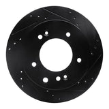 R1 Concepts 03-06 Kia Sorento Rear Right Drilled & Slotted Black Brake Rotor by R1 Concepts RNC-633-21021R