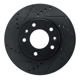 R1 Concepts 03-05 Kia Sedona Front Left Drilled & Slotted Black Brake Rotor by R1 Concepts RNC-633-21022L