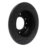 R1 Concepts 06-14 Hyundai Entourage Rear Right Drilled & Slotted Black Brake Rotor by R1 Concepts RNC-633-21024R