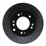 R1 Concepts 07-09 Kia Sorento Rear Right Drilled & Slotted Black Brake Rotor by R1 Concepts RNC-633-21026R