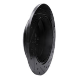 R1 Concepts 09-10 Kia BORREGO Rear Left Drilled & Slotted Black Brake Rotor by R1 Concepts RNC-633-21027L