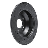 R1 Concepts 15-20 Kia Sorento Rear Right Drilled & Slotted Black Brake Rotor by R1 Concepts RNC-633-21029R