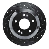 R1 Concepts 15-20 Kia Sorento Rear Right Drilled & Slotted Black Brake Rotor by R1 Concepts RNC-633-21029R