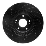 R1 Concepts 15-20 Kia Sorento Front Right Drilled & Slotted Black Brake Rotor by R1 Concepts RNC-633-21030R