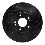 R1 Concepts 15-20 Kia Sorento Front Right Drilled & Slotted Black Brake Rotor by R1 Concepts RNC-633-21030R