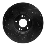 R1 Concepts 15-21 Kia Sedona Front Right Drilled & Slotted Black Brake Rotor by R1 Concepts RNC-633-21031R